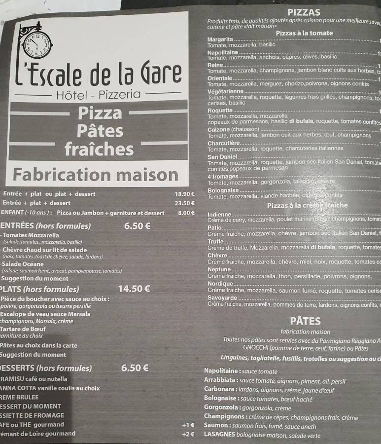 L'Escale De La Gare Hotel โซมูร์ ภายนอก รูปภาพ